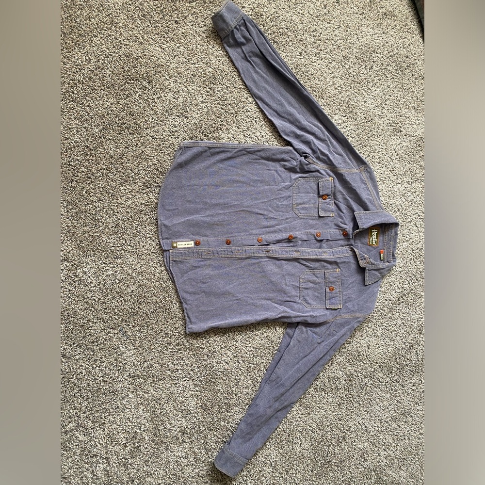 Howler Bros Men's Long Sleeve Button Up Shirt 100% Cotton Sz M
